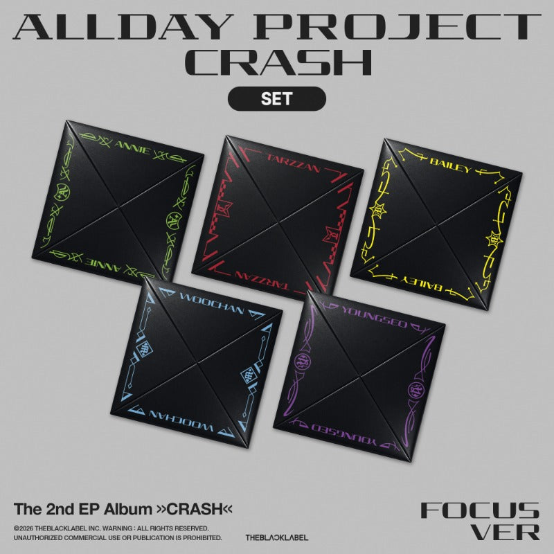 ALLDAY PROJECT - CRASH THE 2ND EP ALBUM TBL GIFT FOCUS VER SET - COKODIVE