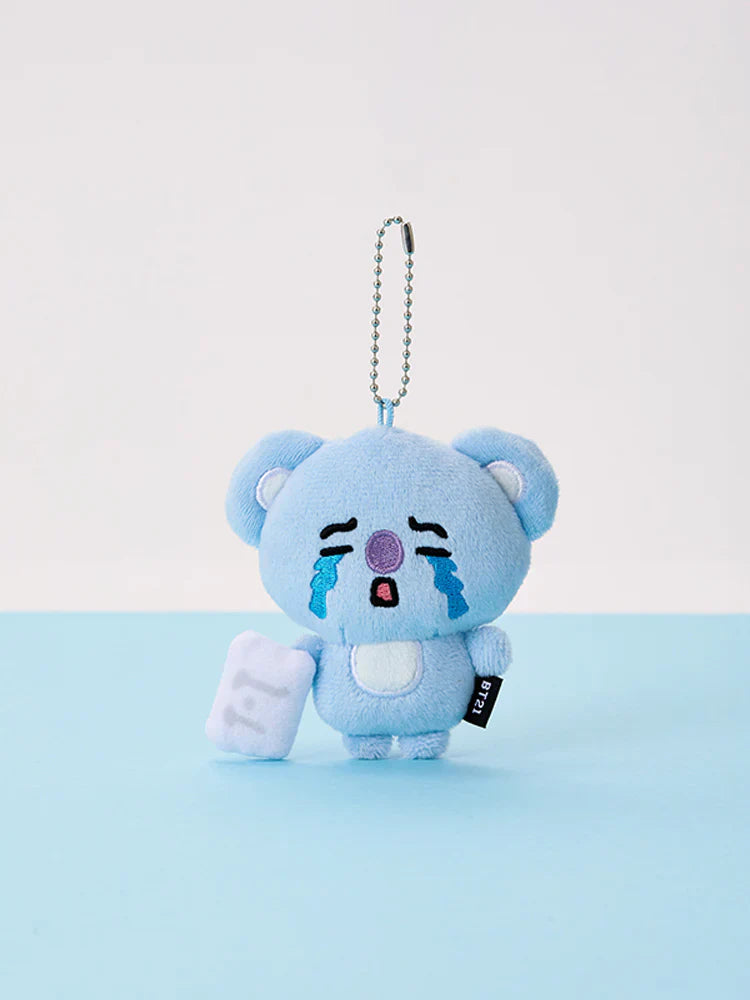 BT21 - TODAY'S FACE TEARDROP PLUSH KEYRING - COKODIVE