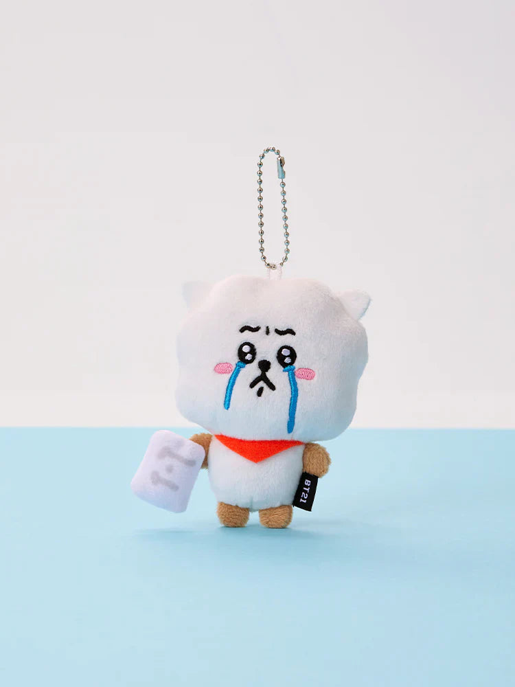 BT21 - TODAY'S FACE TEARDROP PLUSH KEYRING - COKODIVE