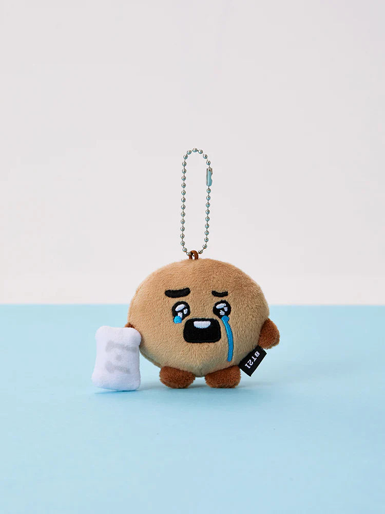 BT21 - TODAY'S FACE TEARDROP PLUSH KEYRING - COKODIVE