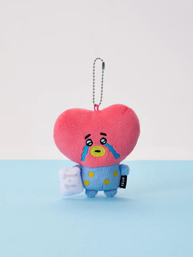 BT21 - TODAY'S FACE TEARDROP PLUSH KEYRING - COKODIVE