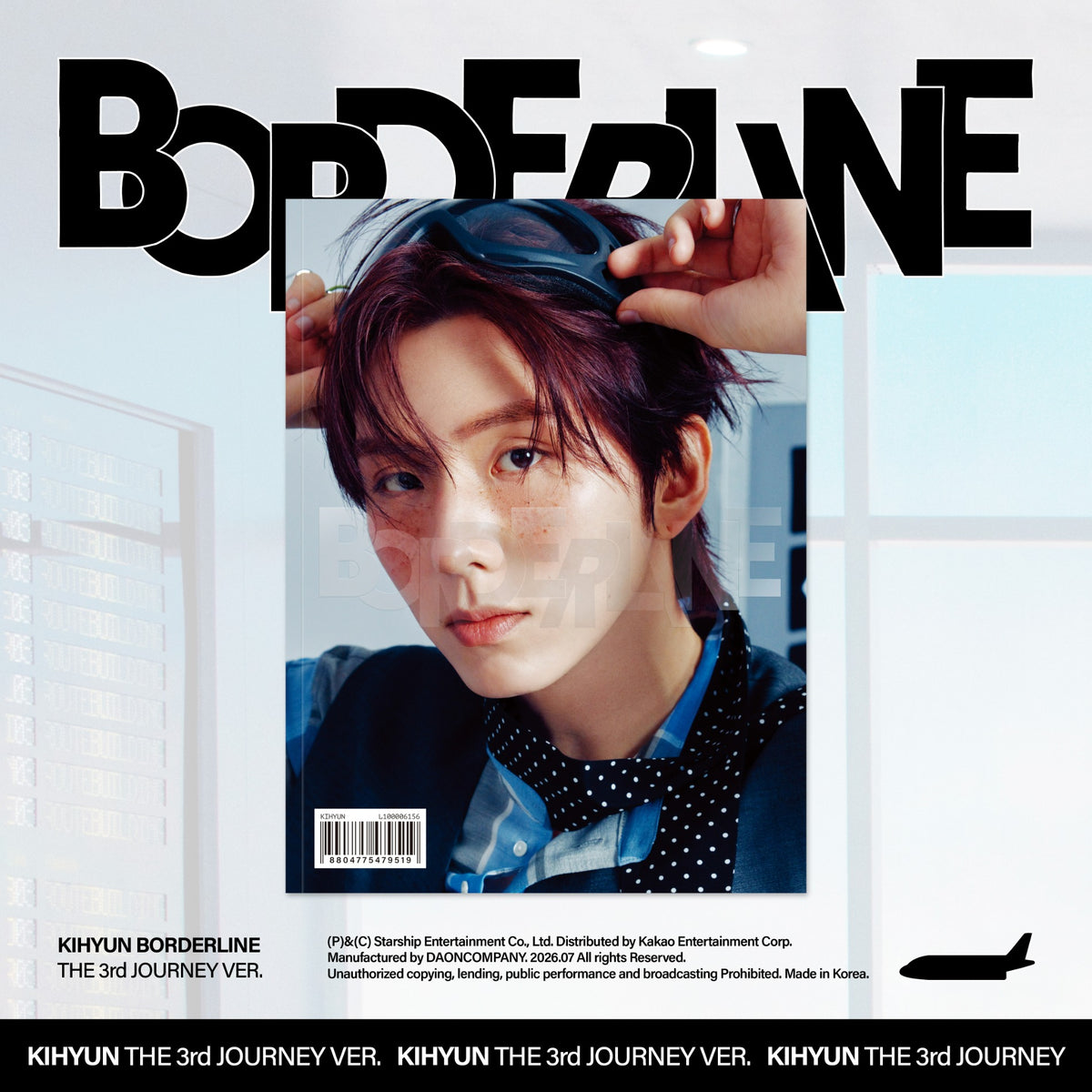 MONSTA X KIHYUN - BORDERLINE 2ND EP ALBUM STARSHIP GIFT THE 3RD JOURNEY VER