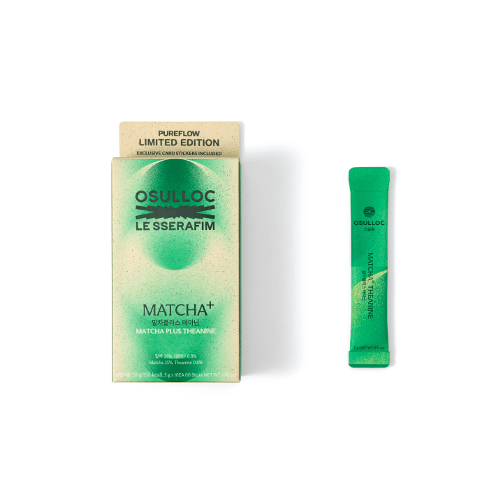 LE SSERAFIM - PUREFLOW PT.1 OSULLOC COLLABORATION OFFICIAL MD MATCHA+THEANINE - COKODIVE