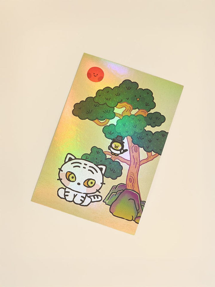 LINE FRIENDS MININI TIGER&MAGPIE POSTCARD K-SOUVENIR - COKODIVE