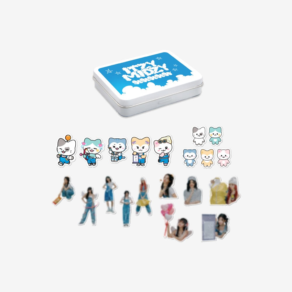 ITZY - ITZY X TWINZY POP UP STORE OFFICIAL MD TINCASE &amp; STICKER SET - COKODIVE