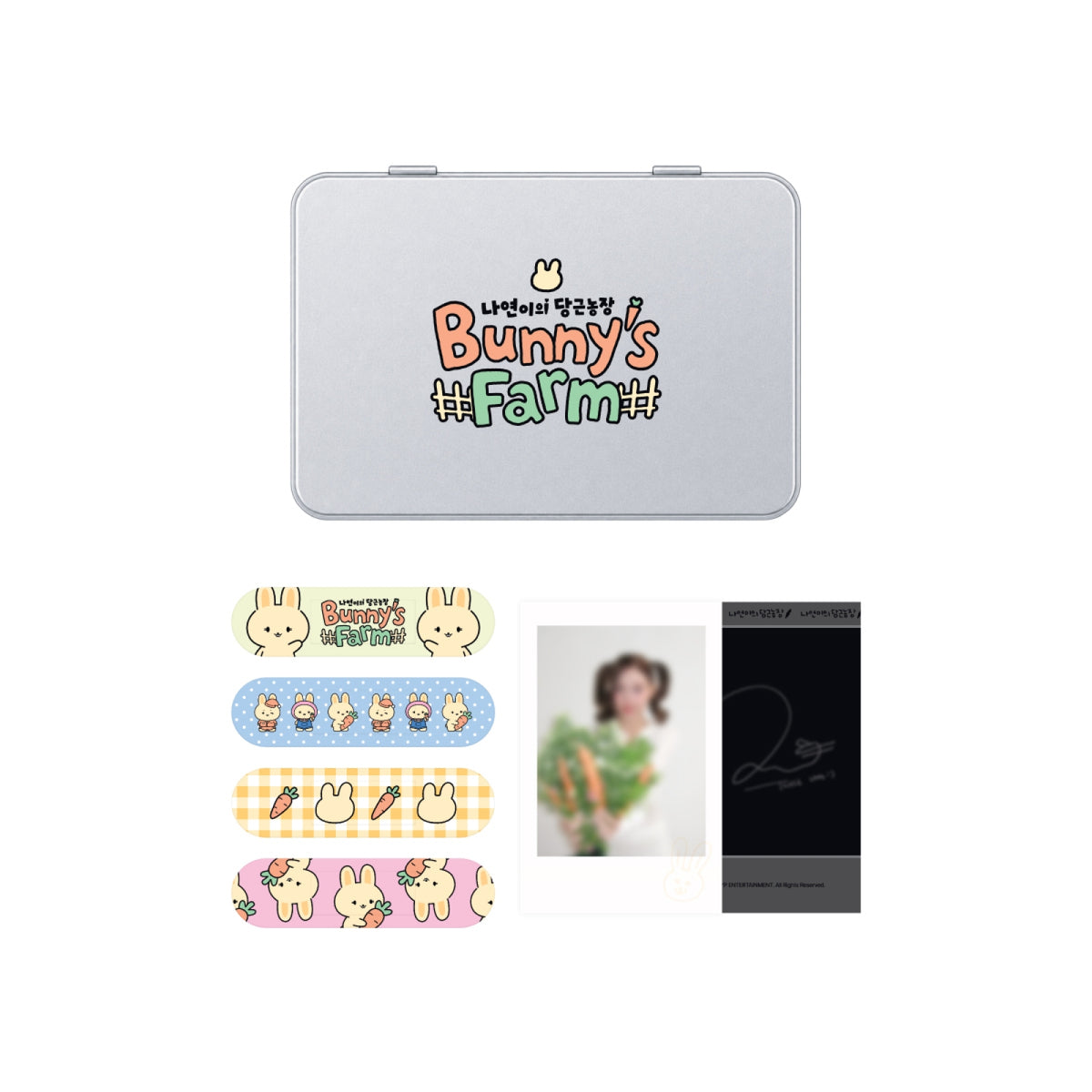 TWICE NAYEON - BUNNY'S FARM OFFICIAL MD TIN CASE & BANDAGE SET - COKODIVE