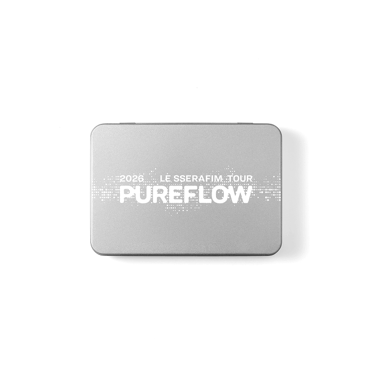 LE SSERAFIM - PUREFLOW 2026 TOUR OFFICIAL MD TIN CASE STICKER SET - COKODIVE
