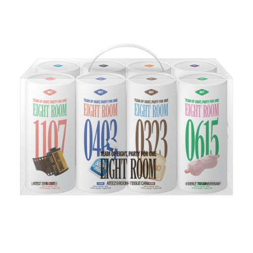ATEEZ - 8ROOM 7TH ANNIVERSARY POP-UP OFFICIAL MD TISSUE CAN SET - COKODIVE