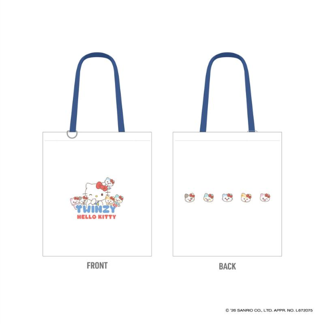 ITZY - TWINZY X HELLO KITTY OFFICIAL MD TOTE BAG - COKODIVE