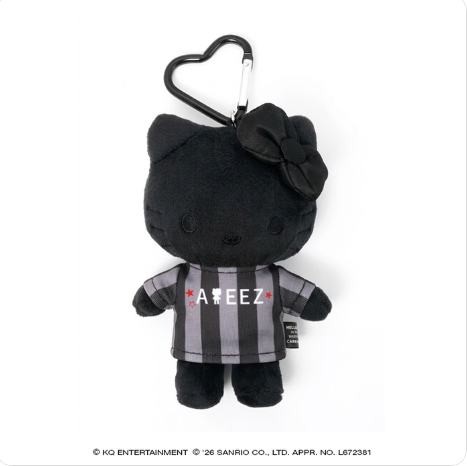 ATEEZ - ATEEZ X HELLO KITTY POP UP OFFICIAL MD STUFFED TOY KEYRING