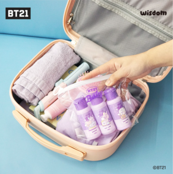 BT21 - TRAVEL KIT SET (SHAMPOO + CONDITIONER + BODY WASH) - COKODIVE