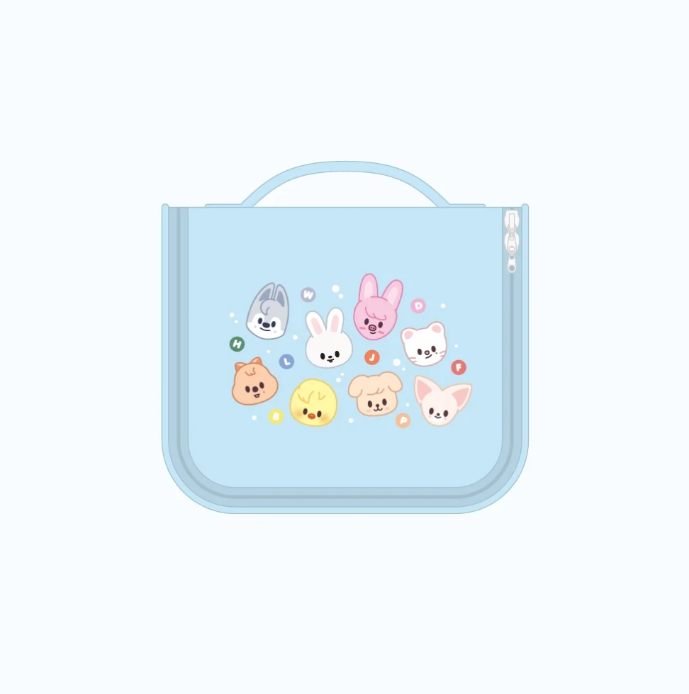 STRAY KIDS - SKZOO EVERYWHERE ALL AROUND THE WORLD GLOBAL POP UP OFFICIAL MD TRAVEL POUCH - COKODIVE