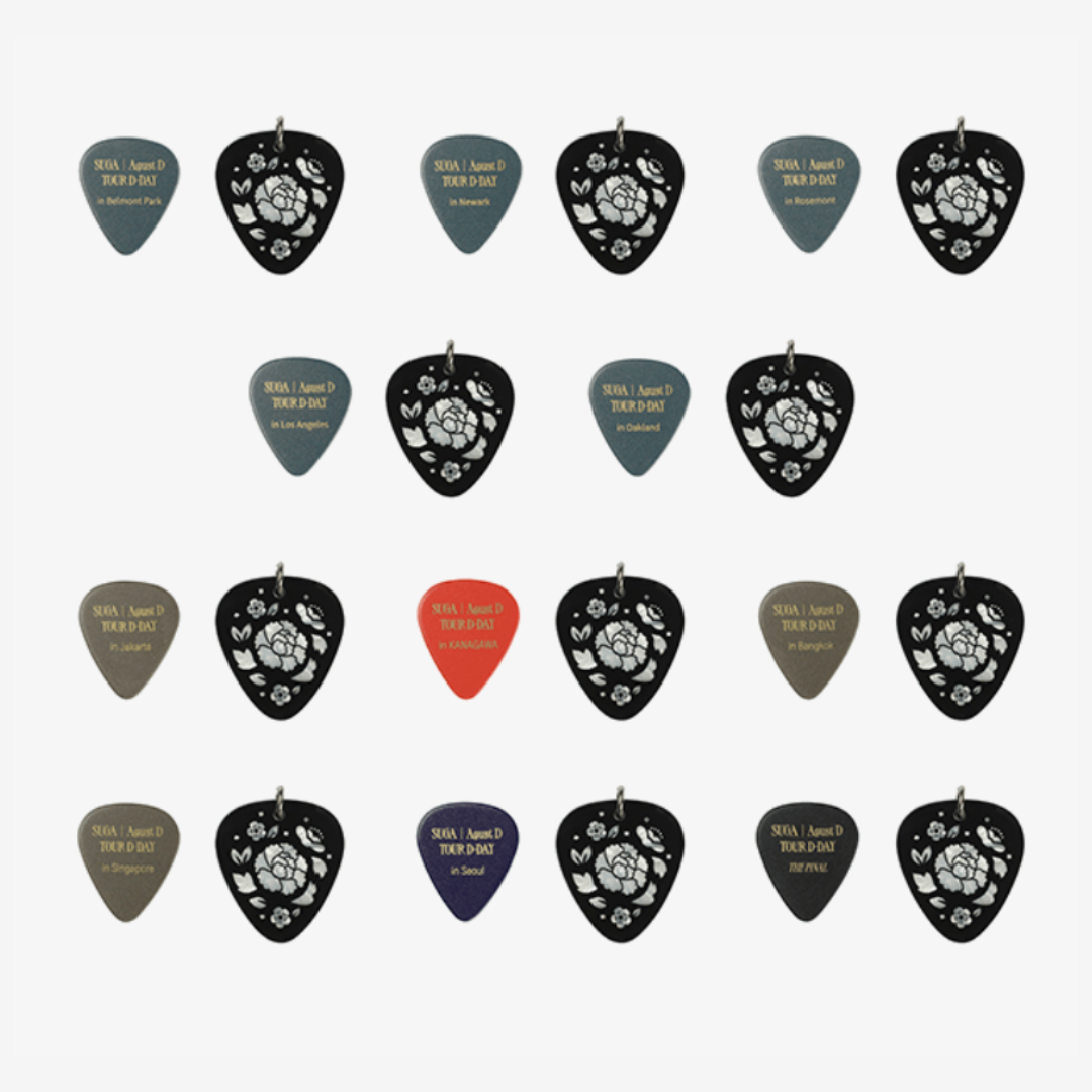 BTS SUGA - AUGUST D TOUR D-DAY OFFICIAL MD GUITAR PICK SET - COKODIVE