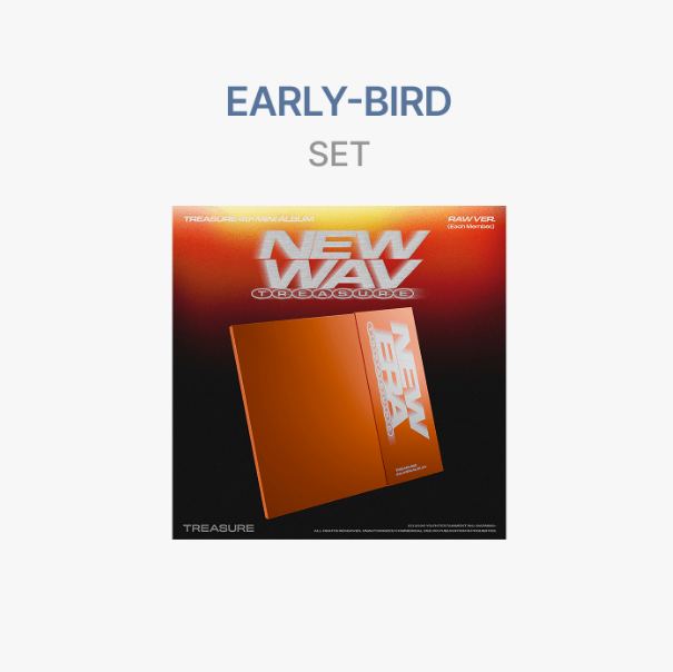 TREASURE - NEW WAV 4TH MINI ALBUM WEVERSE SHOP EARLY BIRD GIFT RAW VER SET - COKODIVE