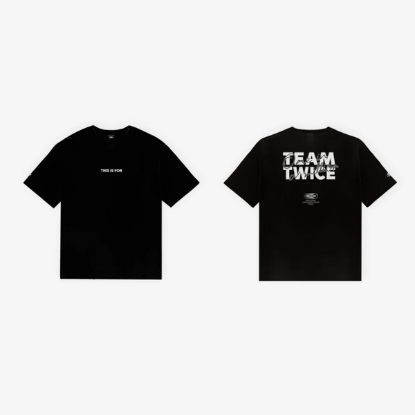TWICE - THIS IS FOR WORLD TOUR IN JAPAN OFFICIAL MD T-SHIRT BLACK