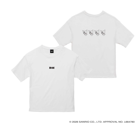 BABYMONSTER - BABAYMONSTER X KUROMI JAPAN OFFICIAL MD T-SHIRT (WHITE) - COKODIVE