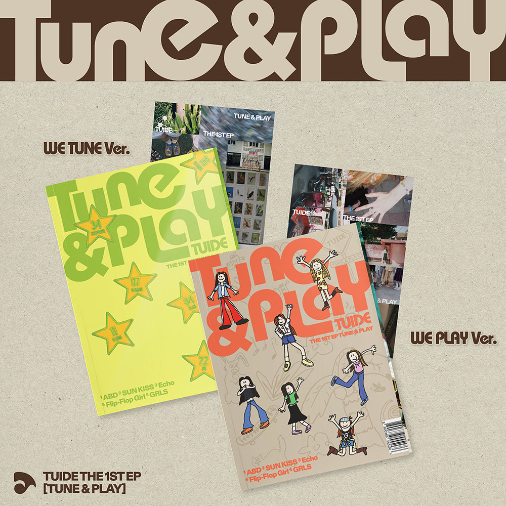 TUIDE - TUNE & PLAY 1ST EP SET (STANDARD + WEVERSE ALBUMS) - COKODIVE