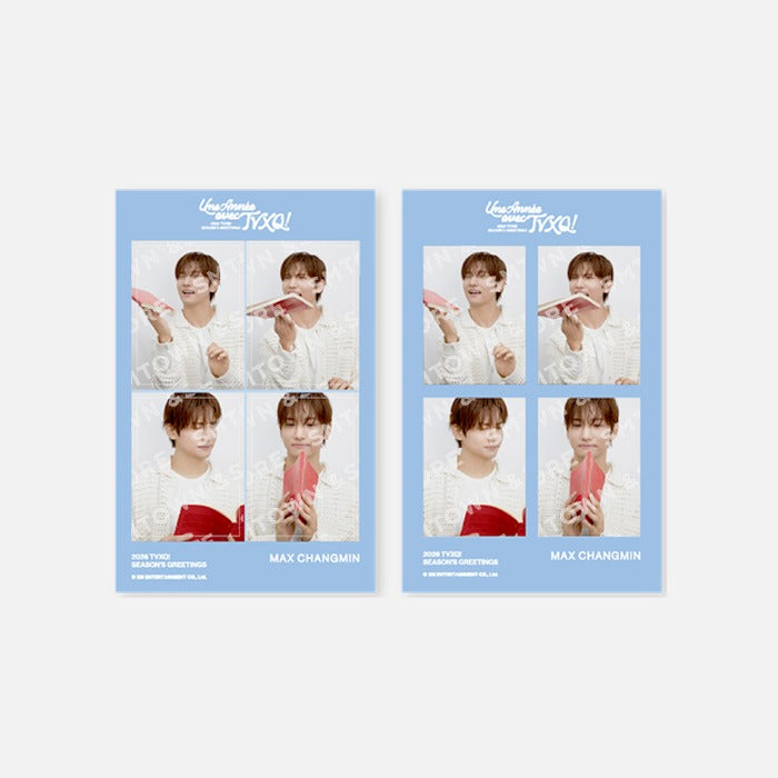 TVXQ! - 2026 SM ARTIST SEASON'S GREETINGS OFFICIAL MD 4CUT PHOTO SET - COKODIVE
