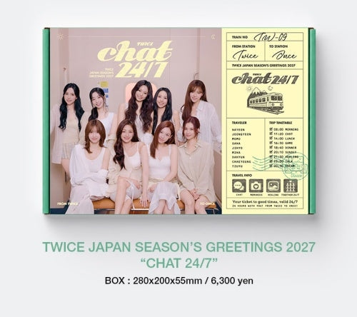TWICE - CHAT 24/7 2027 JAPAN SEASON'S GREETINGS TOWER RECORDS GIFT - COKODIVE