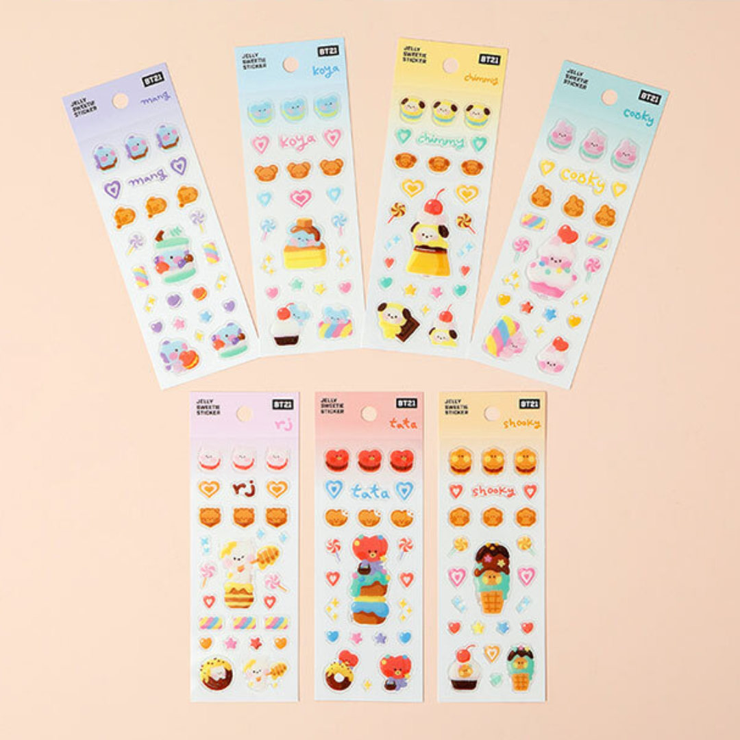 BT21 MININI JELLY SWEETIE STICKER - COKODIVE