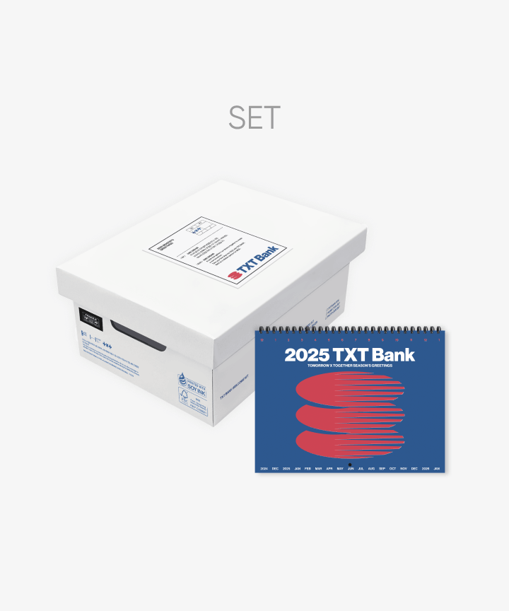 TXT - TXT BANK 2025 SEASON&#39;S GREETINGS+WALL CALENDAR SET WEVERSE GIFT - COKODIVE