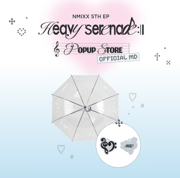 NMIXX - HEAVY SERENADE POP UP STORE OFFICIAL MD UMBRELLA & UMBRELLA-RING SET - COKODIVE