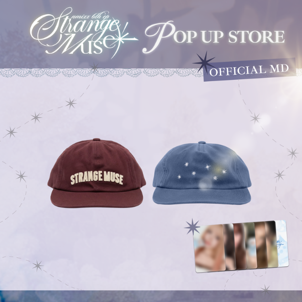 NMIXX - STRANGE MUSE POP UP OFFICIAL MD UNSTRUCTURED CAP - COKODIVE