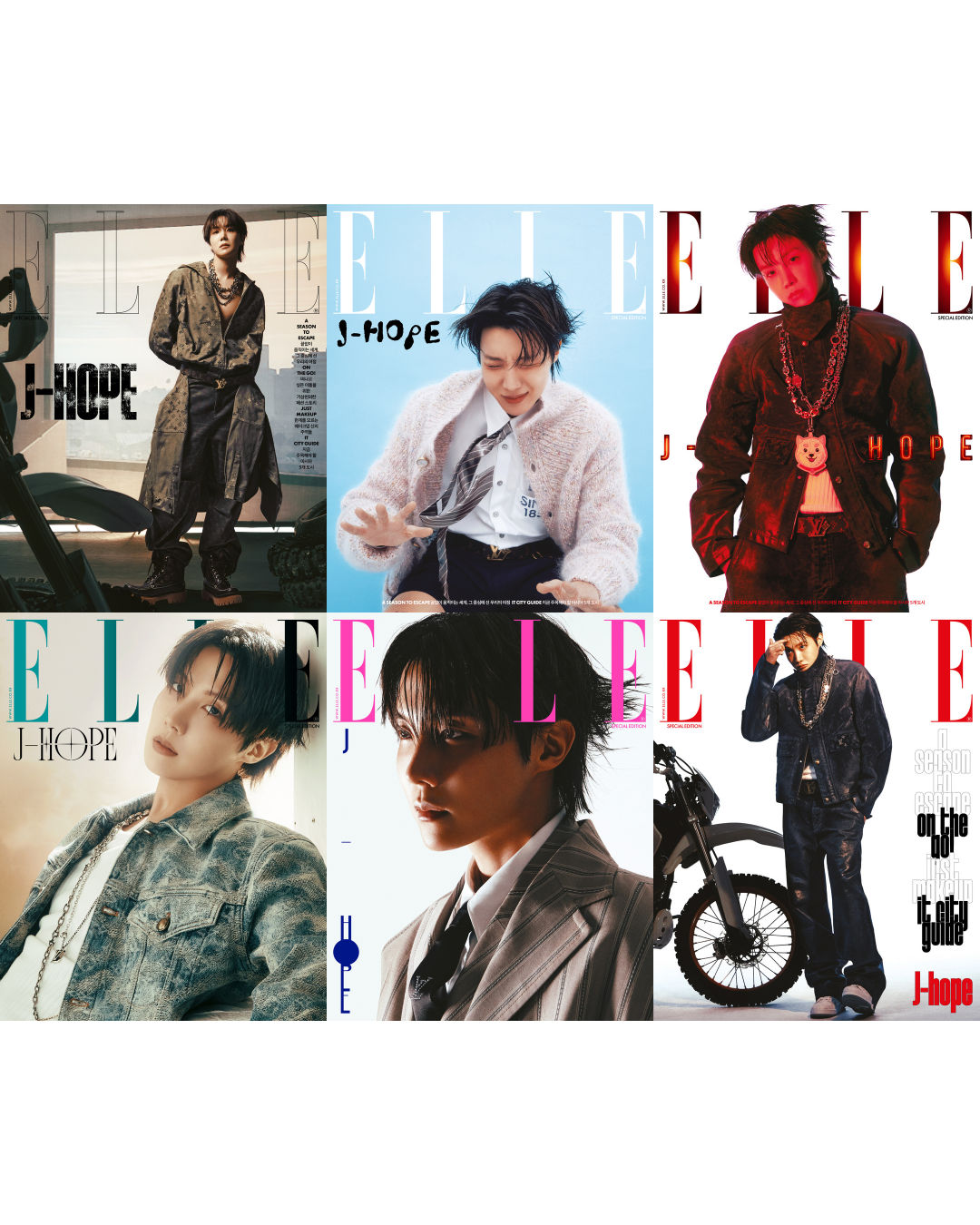 BTS J-HOPE - ELLE MAGAZINE 2025 DECEMBER ISSUE SPECIAL EDITION COVER SET - COKODIVE