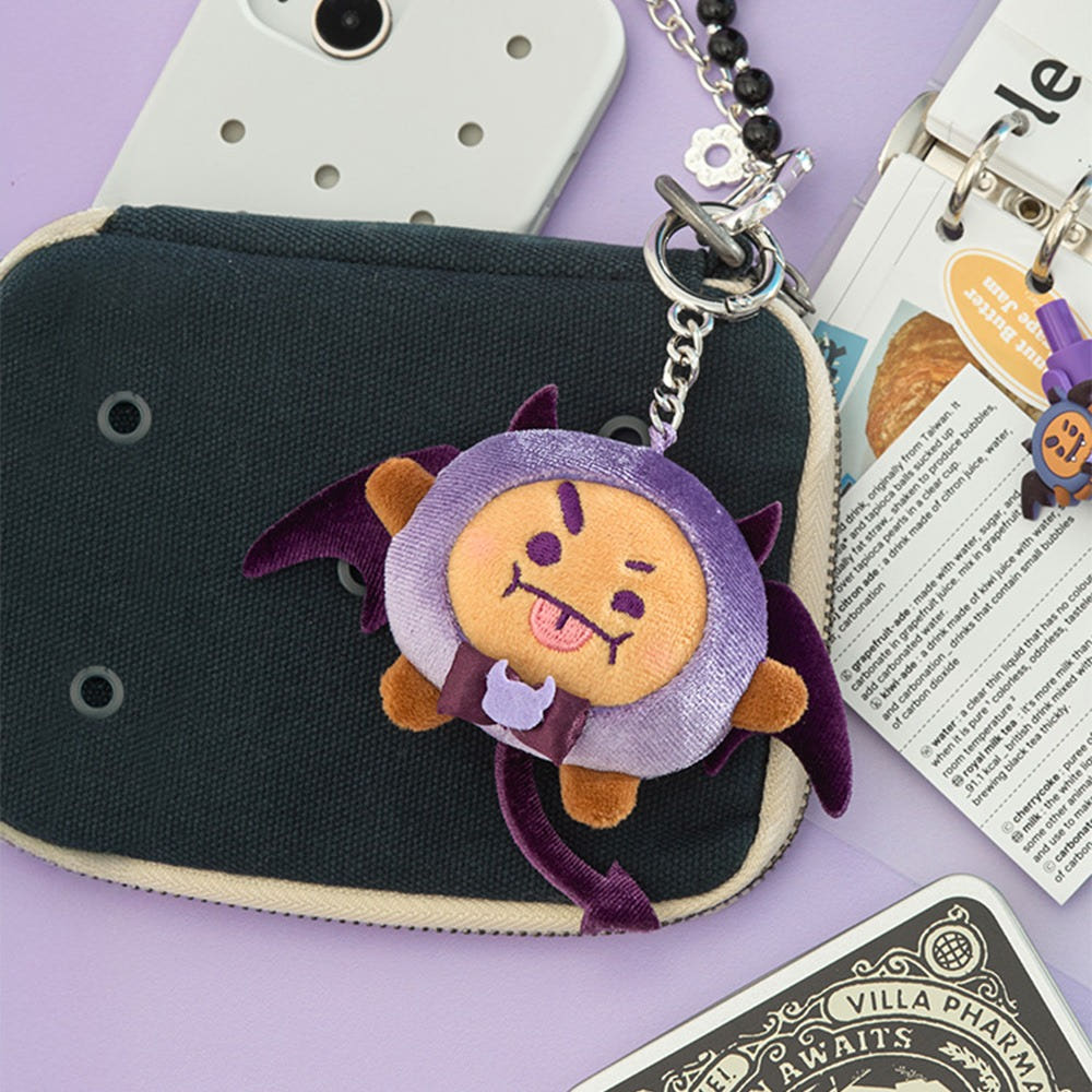 BT21 - ANGEL & VILLAIN VILLAIN PLUSH KEYRING - COKODIVE