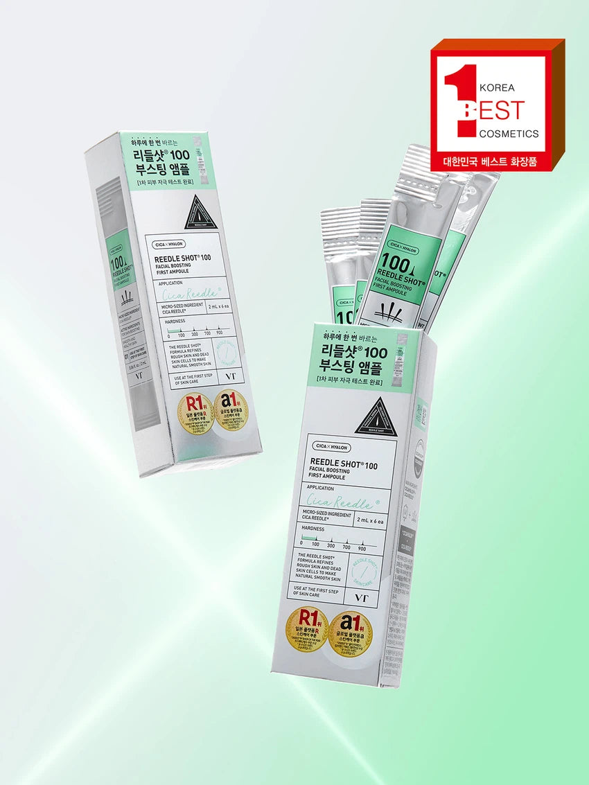 VT REEDLE SHOT 100FACIAL BOOSTING FIRST AMPOULE 2ml*6EA - COKODIVE