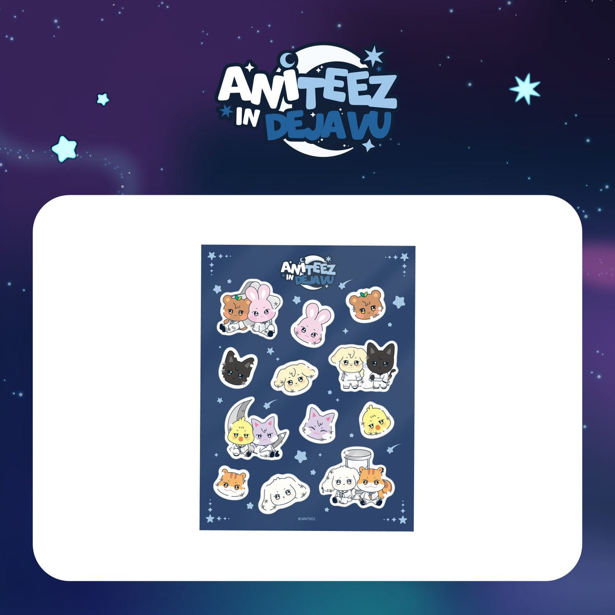 ATEEZ - ANITEEZ IN DEJAVU POP UP OFFICIAL MD WATER 3D STICKER