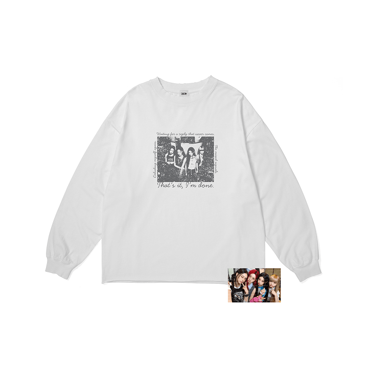 ILLIT - BREAK EVEN OFFICIAL MD PHOTO L/S T-SHIRT (WHITE) - COKODIVE
