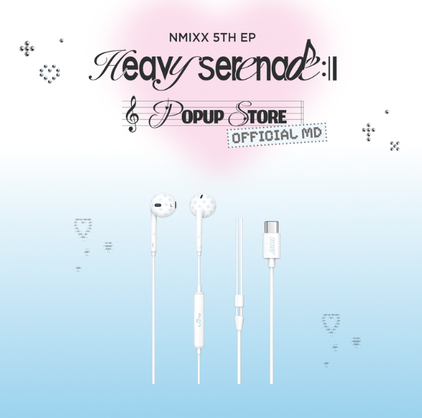 NMIXX - HEAVY SERENADE POP UP STORE OFFICIAL MD WIRED EARPHONES (USB-C) - COKODIVE