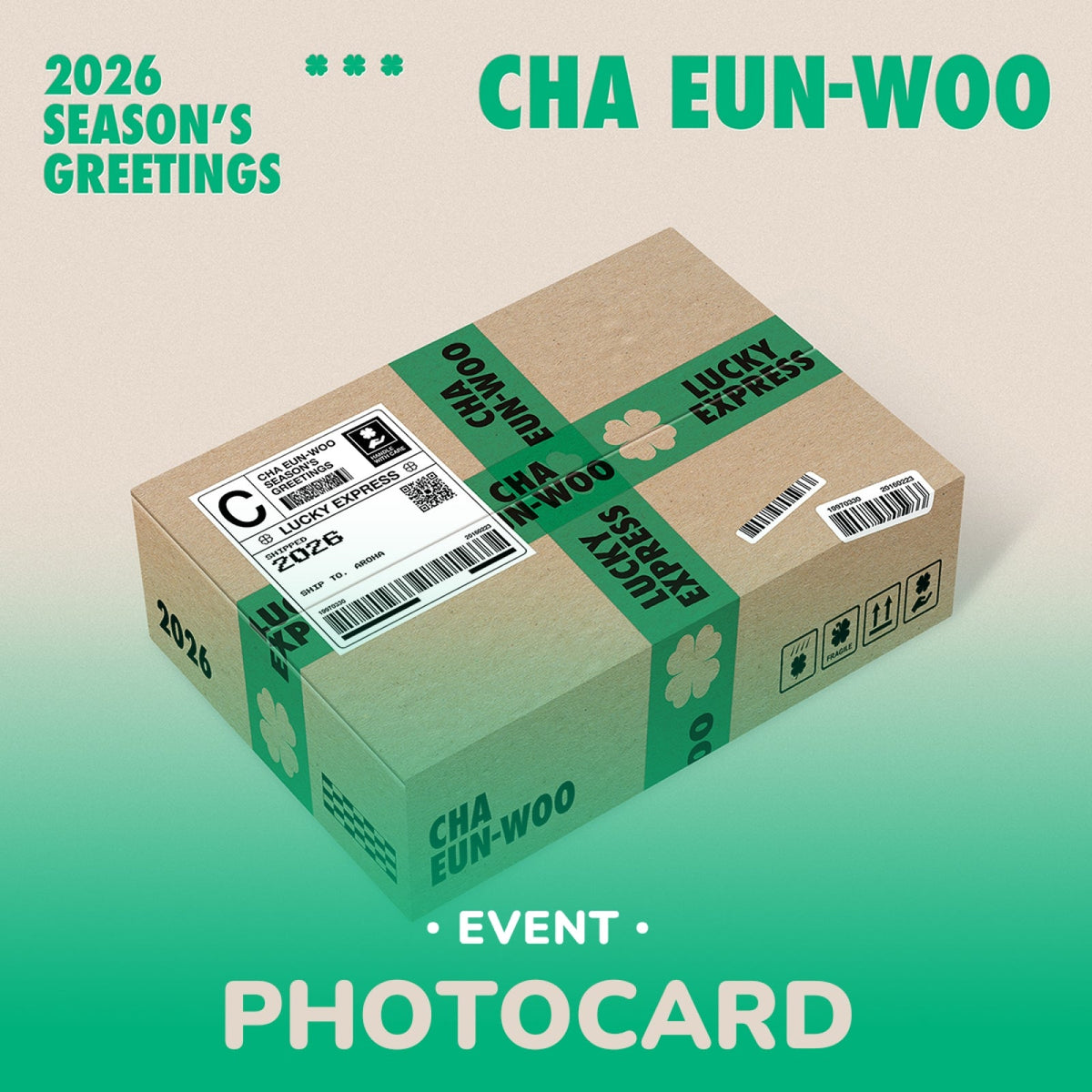 CHA EUN WOO - LUCKY EXPRESS 2026 SEASON'S GREETINGS WITHMUU GIFT - COKODIVE