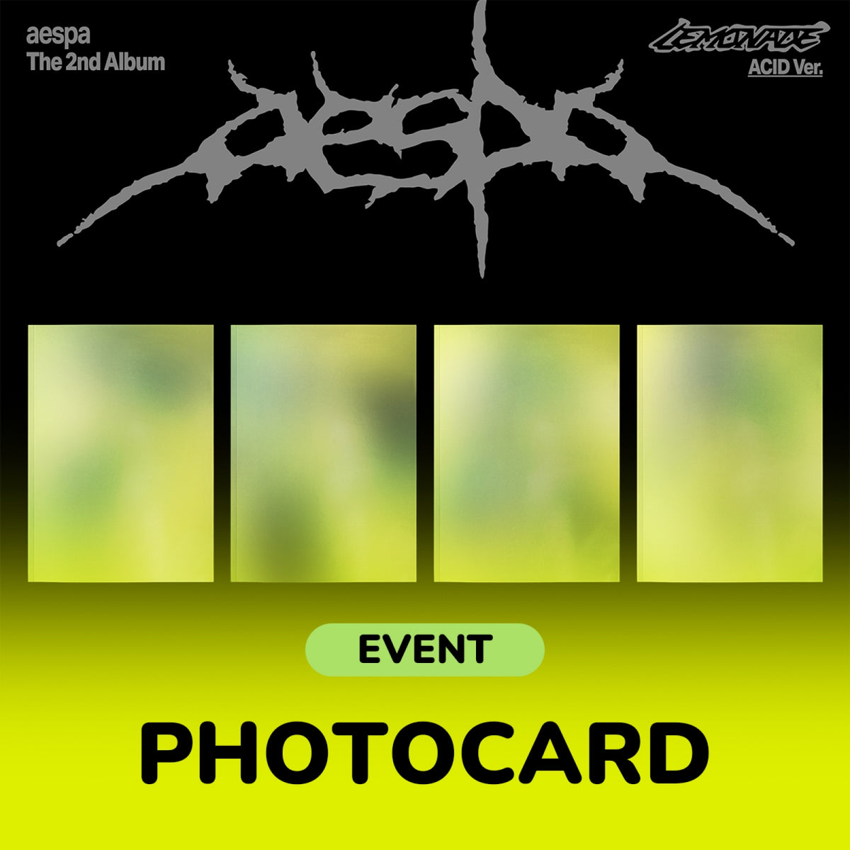 AESPA - LEMONADE 2ND ALBUM WITHMUU GIFT ACID VER RANDOM - COKODIVE