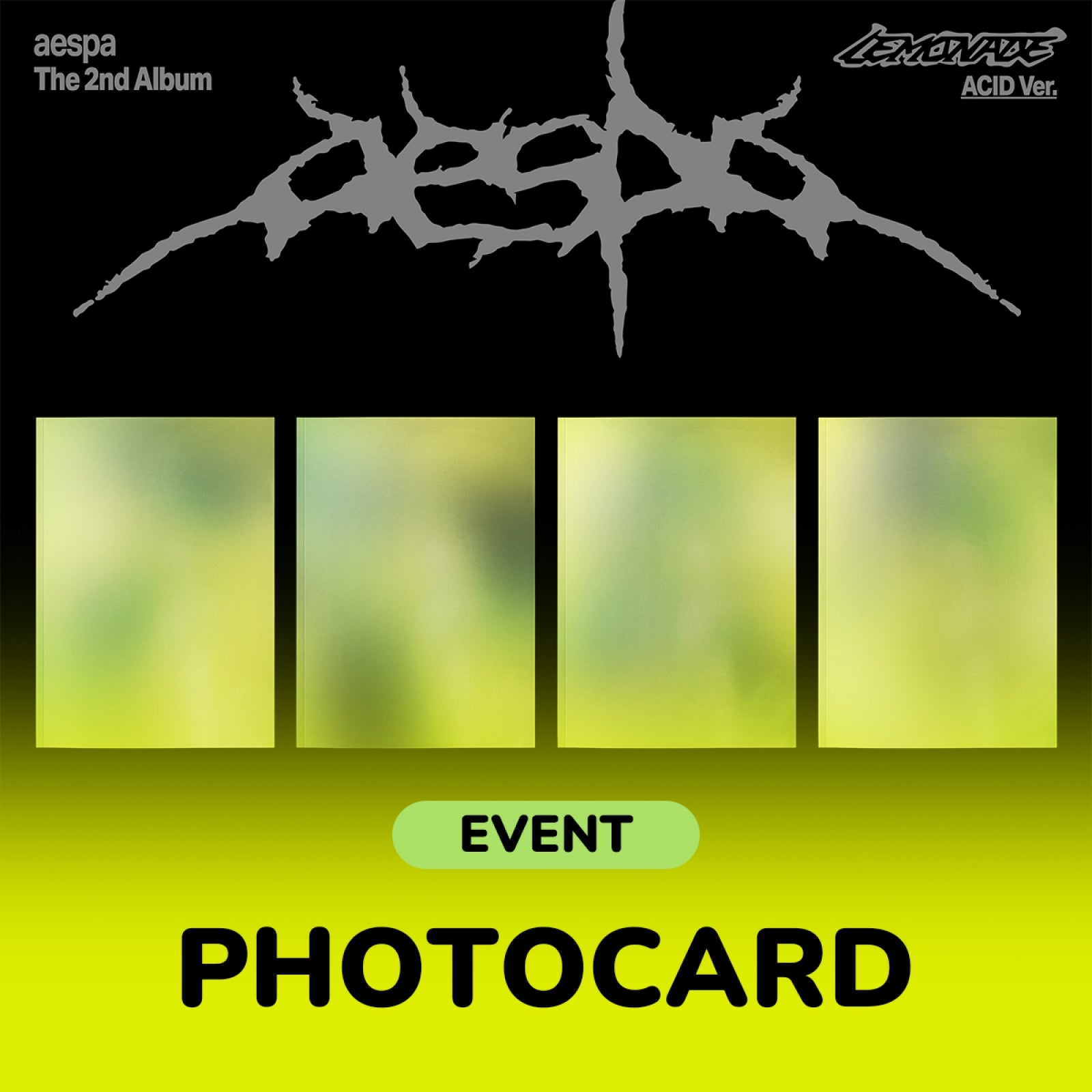 AESPA - LEMONADE 2ND ALBUM WITHMUU GIFT ACID VER RANDOM - COKODIVE