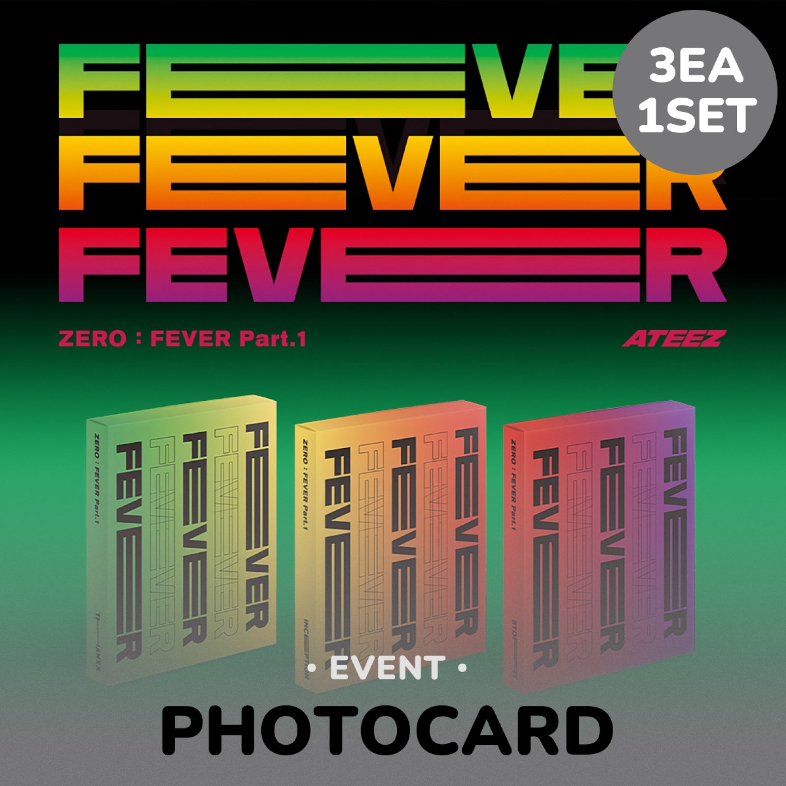 ATEEZ - ZERO : FEVER PART.1 5TH MINI ALBUM WITHMUU GIFT PLATFORM VER SET - COKODIVE