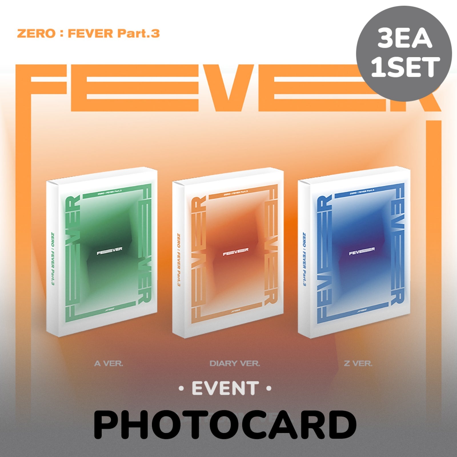 ATEEZ - ZERO : FEVER PART.3 5TH MINI ALBUM WITHMUU GIFT PLATFORM VER SET - COKODIVE