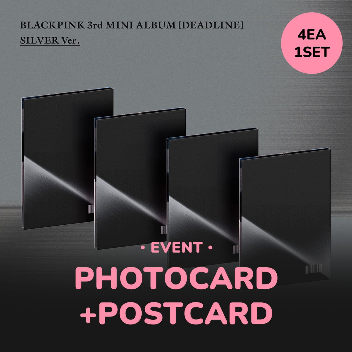 BLACKPINK - DEADLINE 3RD MINI ALBUM WITHMUU GIFT SILVER SET - COKODIVE