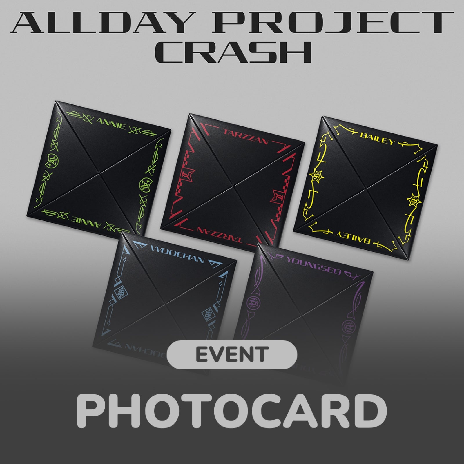ALLDAY PROJECT - CRASH THE 2ND EP ALBUM WITHMUU GIFT FOCUS VER RANDOM - COKODIVE