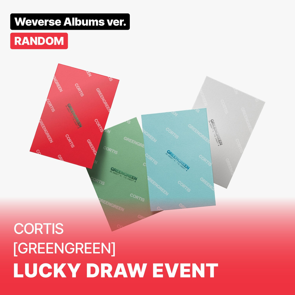 CORTIS - GREENGREEN 2ND EP ALBUM SOUNDWAVE LUCKY DRAW EVENT WEVERSE ALBUMS VER RANDOM - COKODIVE
