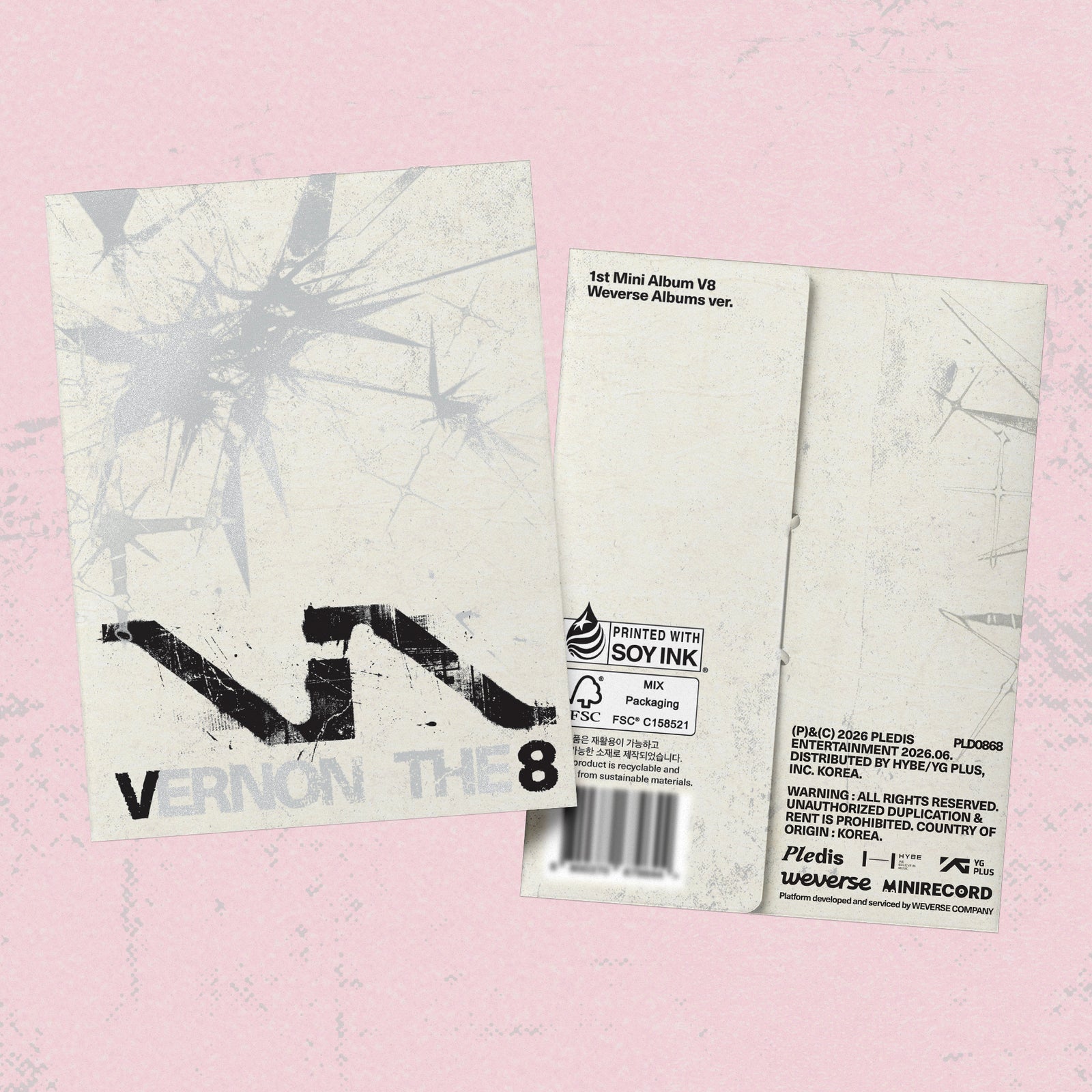 SEVENTEEN V8 - V8 1ST MINI ALBUM SOUNDWAVE GIFT WEVERSE ALBUMS VER - COKODIVE