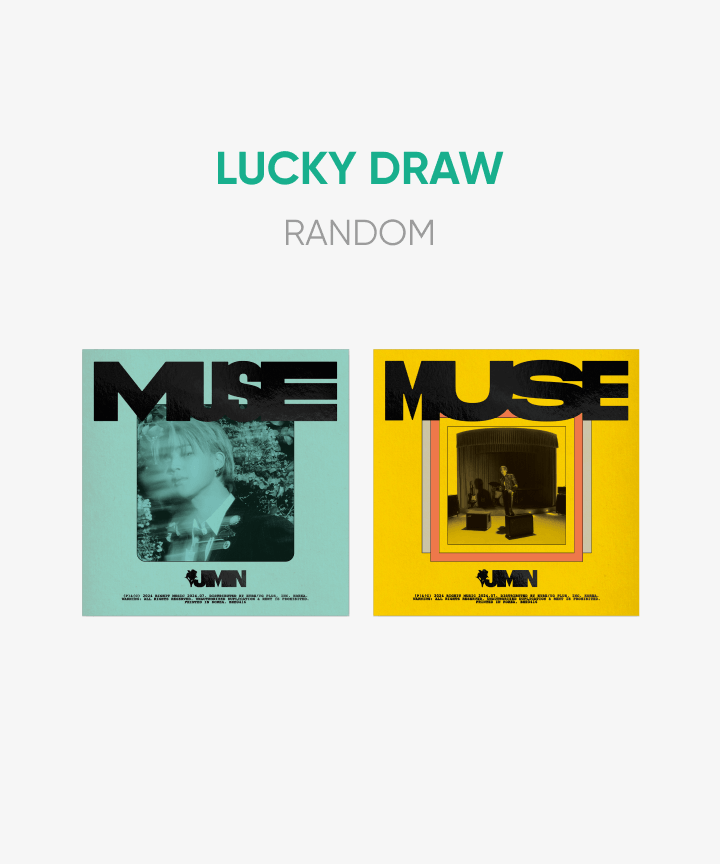 BTS JIMIN - MUSE SOLO 2ND ALBUM WEVERSE SHOP LUCKY DRAW EVENT PHOTOBOOK RANDOM