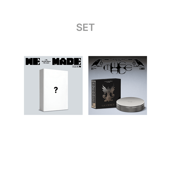 I-DLE - WE MADE 9TH MINI ALBUM WEVERSE SHOP GIFT A VER + B VER SET - COKODIVE