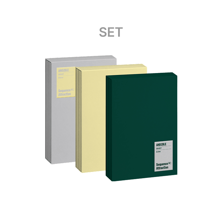 AND2BLE - SEQUENCE 02 : ATTRACTION 2ND MINI ALBUM WEVERSE SHOP GIFT STANDARD VER SET