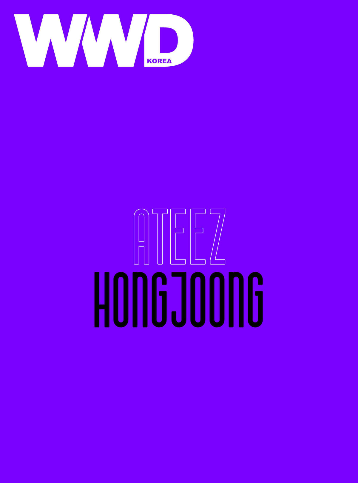 ATEEZ HONGJOONG - WWD MAGAZINE 2026 NOVEMBER ISSUE COVER A - COKODIVE