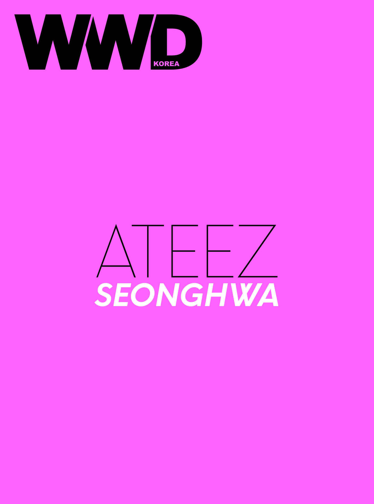 ATEEZ SEONGHWA - WWD MAGAZINE 2026 SEPTEMBER ISSUE COVER A - COKODIVE