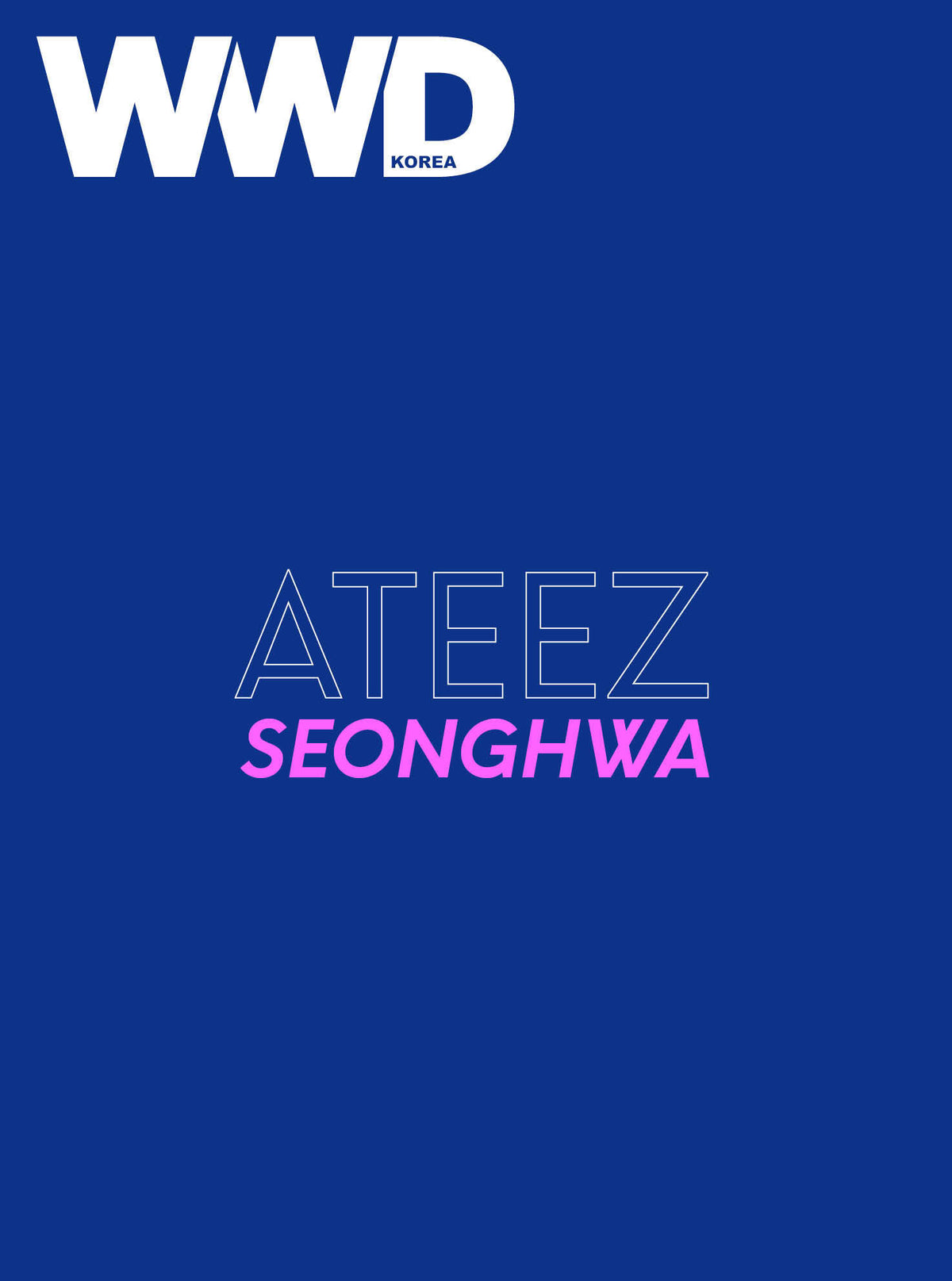 ATEEZ SEONGHWA - WWD MAGAZINE 2026 SEPTEMBER ISSUE COVER B - COKODIVE