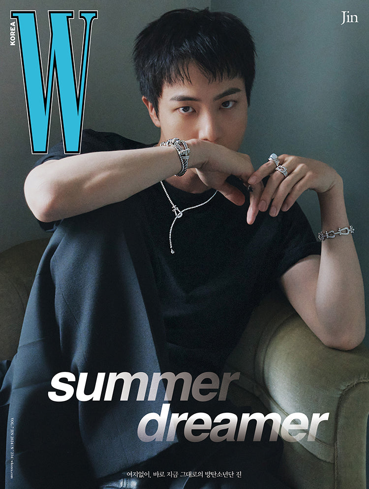 BTS JIN - W KOREA MAGAZINE 2024 VOLUME 7 ISSUE COVER A - COKODIVE