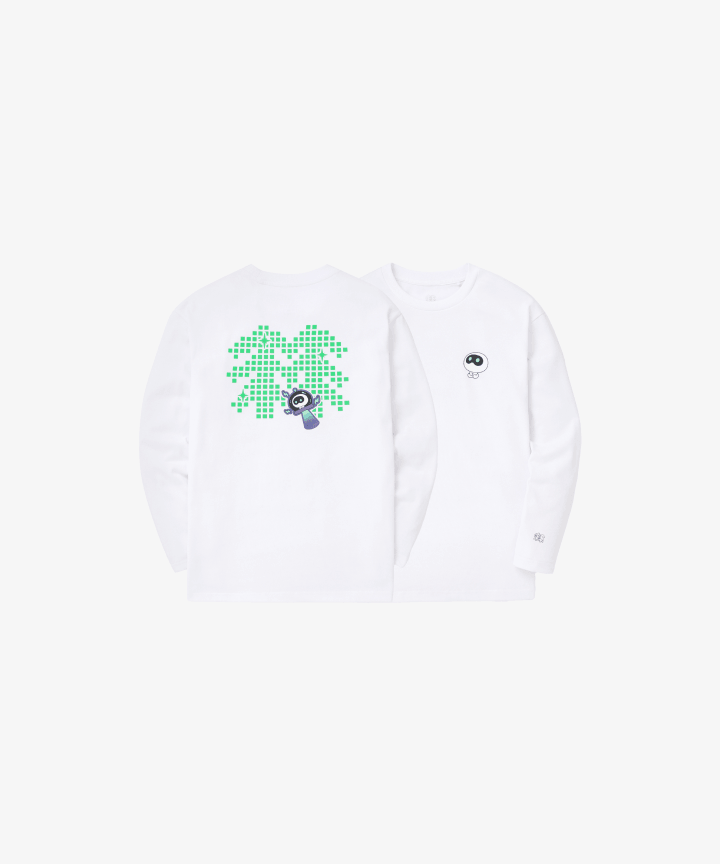 BTS - WOOTTEO X KOLON SPORT MD GRAPHIC LONG SLEEVE T-SHIRT (WHITE) - COKODIVE